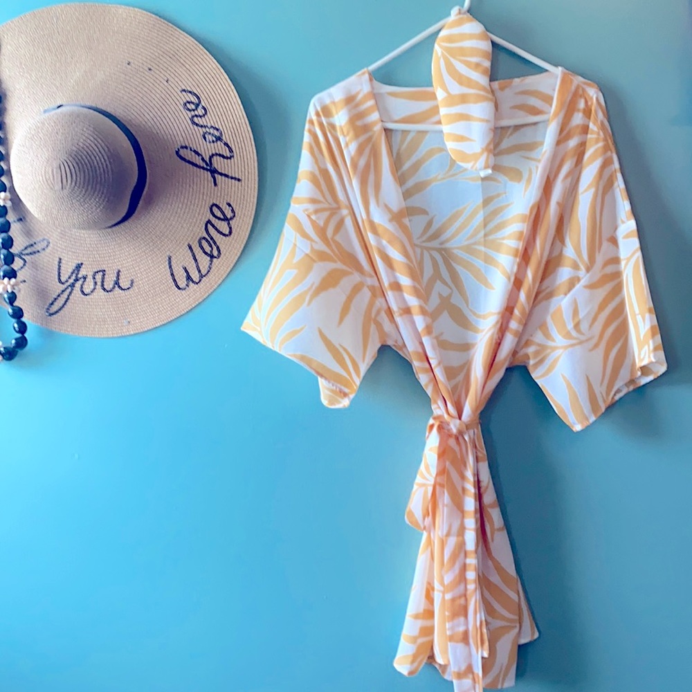 Night robe w/ matching eye cover- or swim coverup!